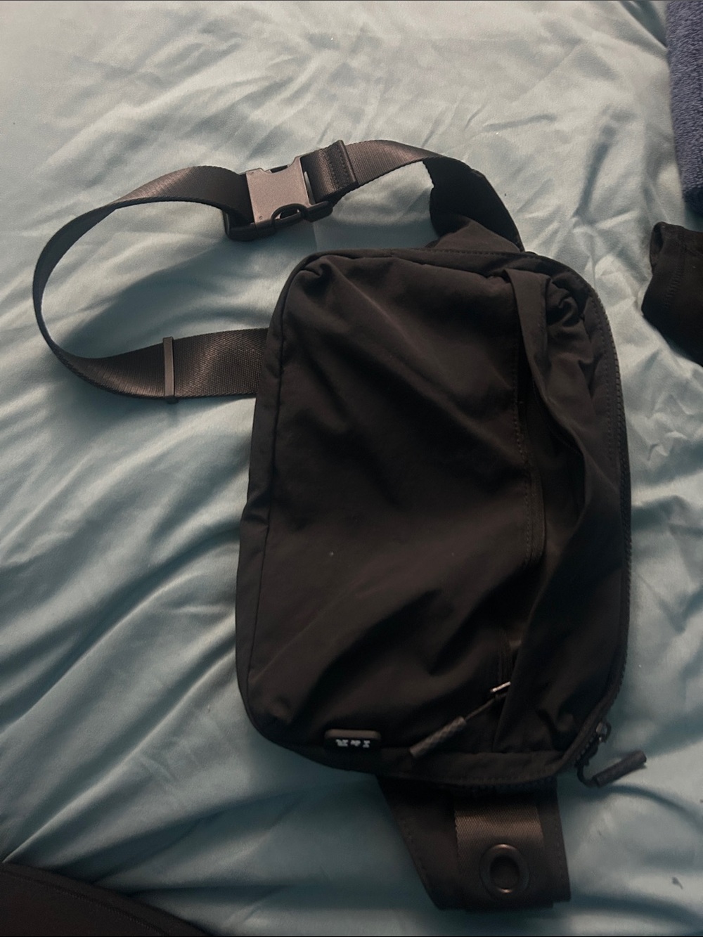 Iris & Rainbow belt bag with attached water bottle compartment